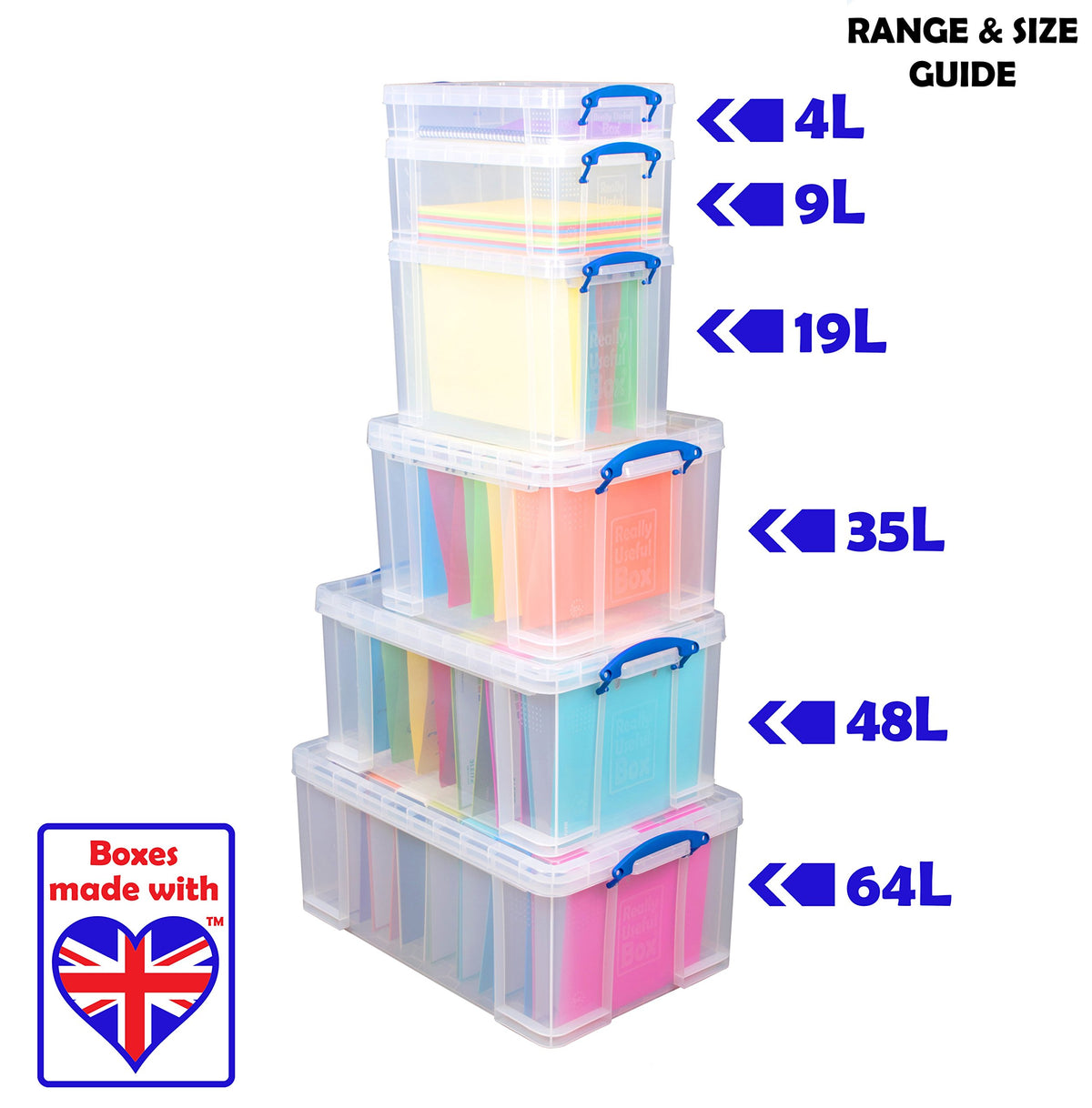 Really Useful Box 9 Litre Clear Plastic Storage Box with Lid