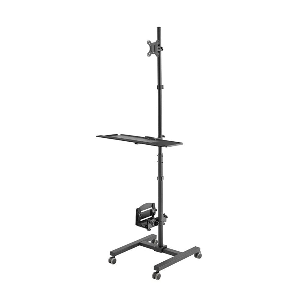 Neomounts FPMA-MOBILE1700 Floor Stand Mobile Workplace Desk in Black