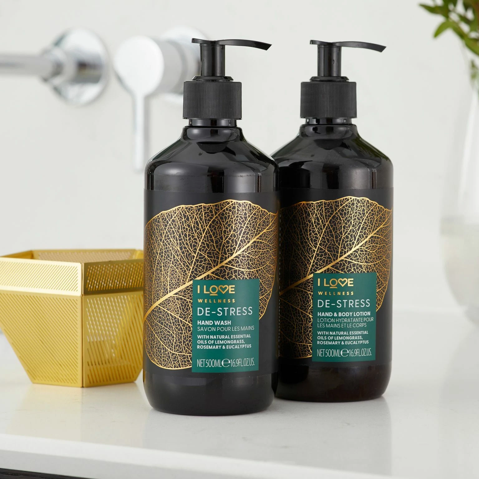 I LOVE Wellness Destress Hand Wash with Essential Oils, Aloe Vera & Vitamin E