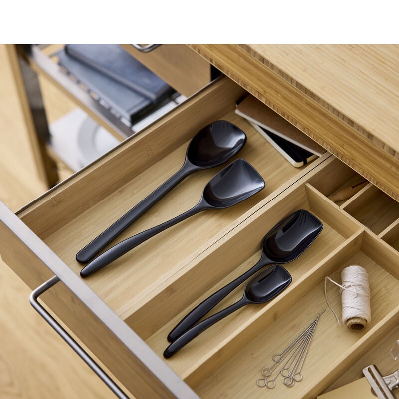 Rosti Classic 4 Piece Cooking Spoon Set, Black