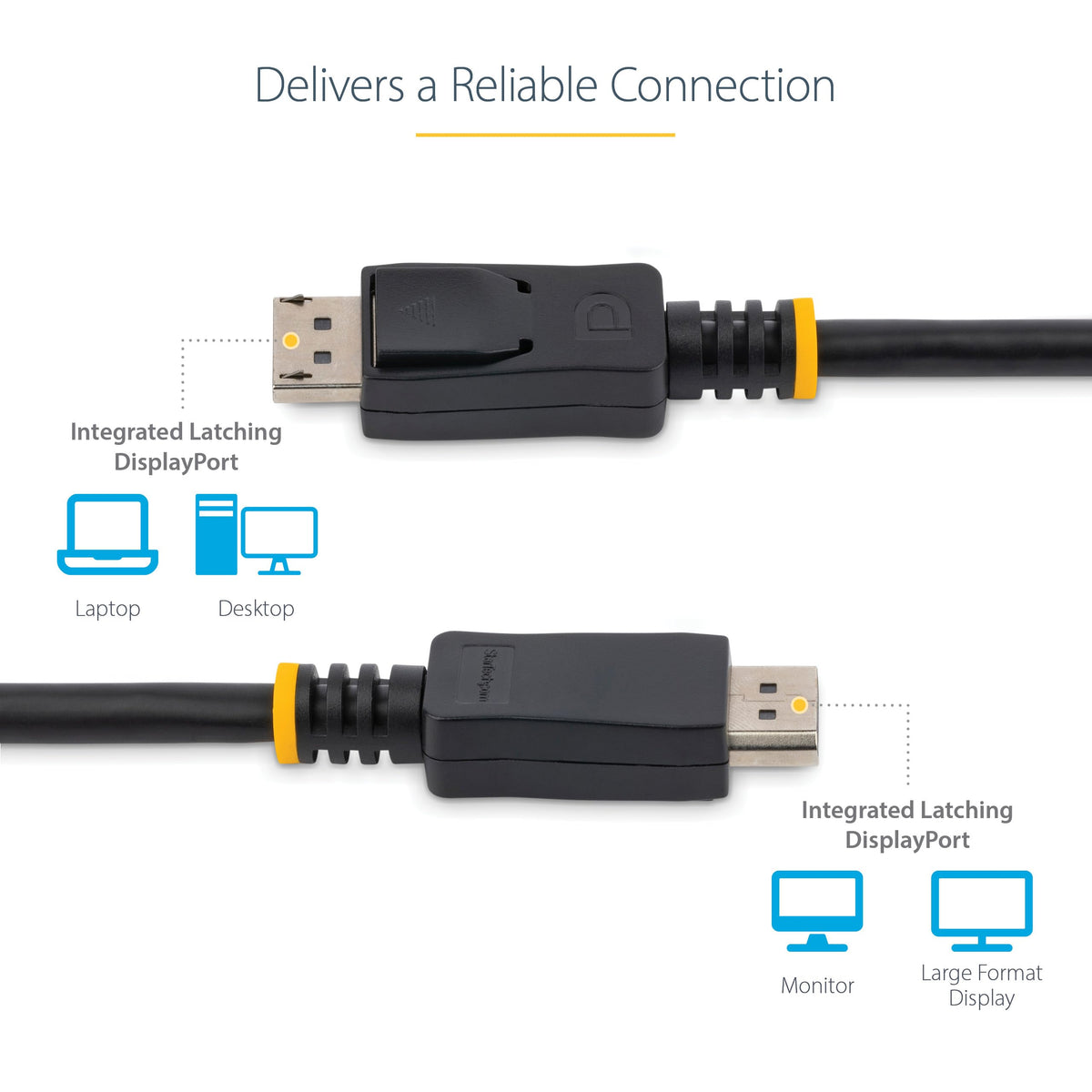 StarTech 10-Pack 4.6m DisplayPort 1.2 Cable 4K VESA Certified