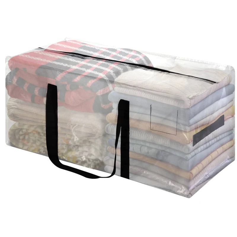 90L Heavy Duty Moving Bags/Storage Totes, Water-Resistant Packing Bags - 74 x 33 x 36cm
