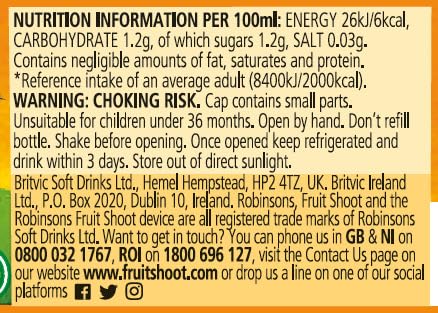 Robinsons Fruit Shoot Orange Kids Juice Drink 200ml - 24 Pack