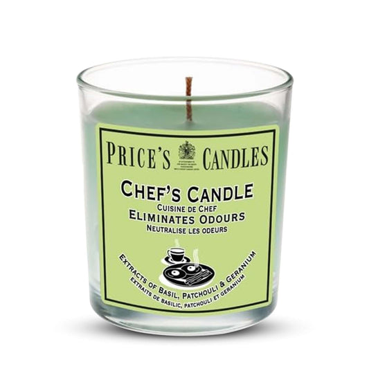 Price's Chef's Jar Candle Fresh Scented Odour Reducing Basil Patchouli