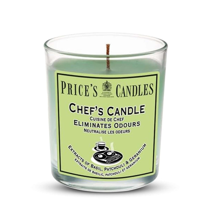 Price's Chef's Jar Candle Fresh Scented Odour Reducing Basil Patchouli