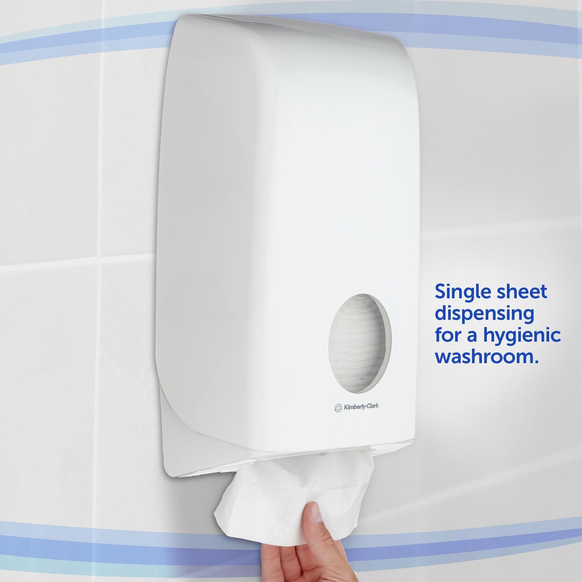 Aquarius Folded Toilet Tissue Dispenser 6946 White Single Sheet