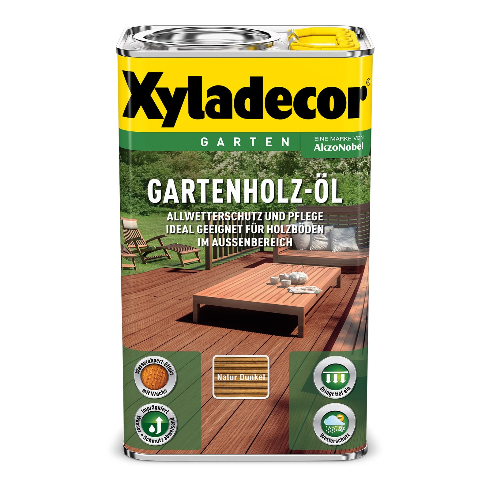 Xyladecor Garden Wood Oil Natural Dark 2.5L Premium Wood Treatment