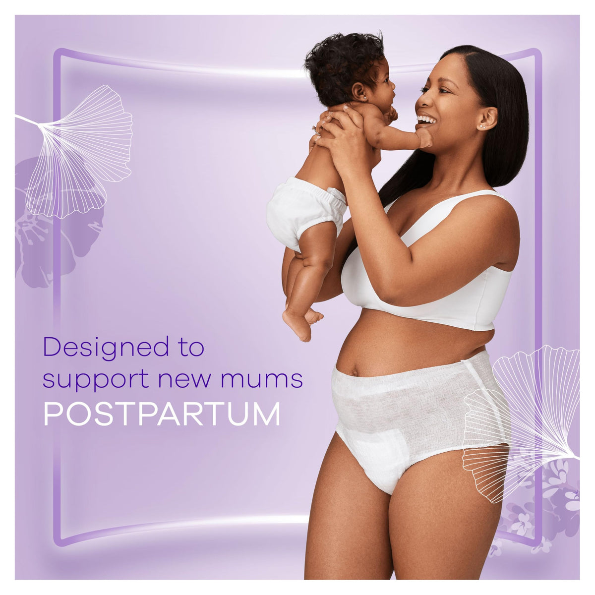 Always Discreet Postpartum Panties Size L Pack of 16 Highly Absorbent & High Waisted