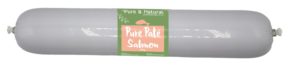 Pure & Natural Wet Dog Food Pate Chub Roll 800g Salmon