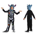 Disney Lilo & Stitch Skeleton Stitch Fancy Dress Costume Child Unisex