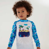 Regatta Peppa Pig Baby George Rash Suit 12M Cool Aqua
