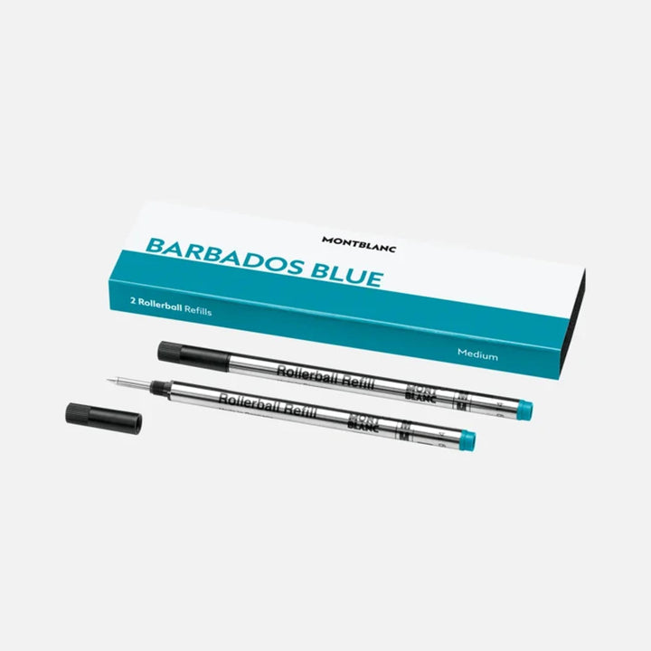 Montblanc Refill RB M Barbados Blue Rollerball Pen - Pack of 2
