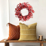 18-Inch Red Heart Wreath Front Door Decoration Valentine's Day / Christmas