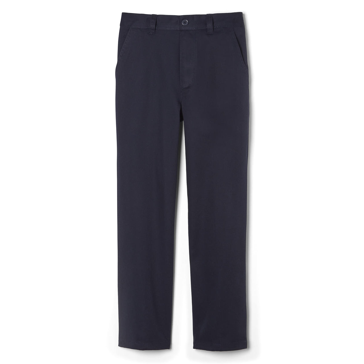 French Toast Boys' Pull-On Relaxed Fit Stretch Twill Trousers Navy