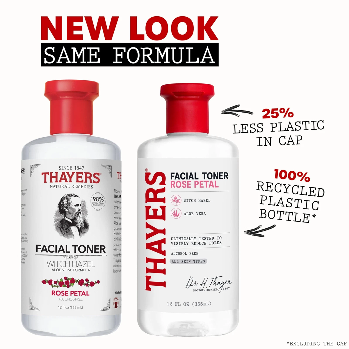Thayers Rose Petal Witch Hazel Facial Toner With Aloe Vera 355ml - Alcohol-Free & All Skin Types