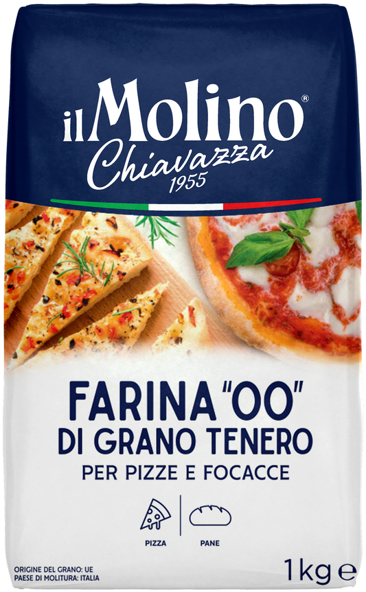 il Molino Chiavazza - Authentic Italian Soft Wheat Type ''00'' Pizza Flour 1kg