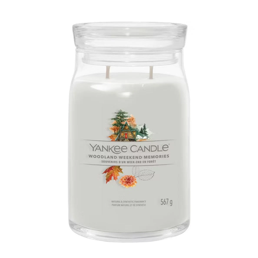 Yankee Candle Signature Large Scented Jar Candle - Woodland Weekend Memories