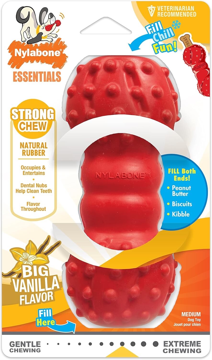 Nylabone Dog Chew Toy - Dental & Treat Dispensing Fun