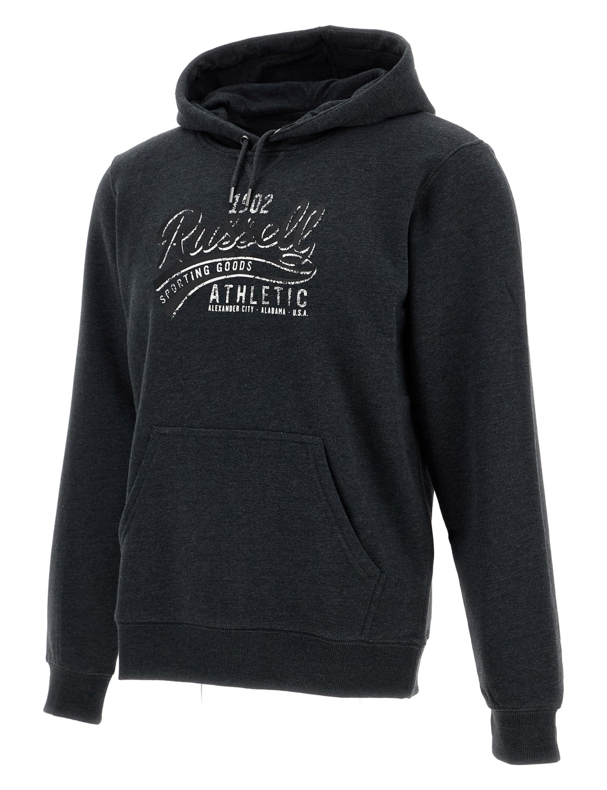 Russell Athletic Kids Pullover Hoody Sweatshirt Winter Charcoal Marl