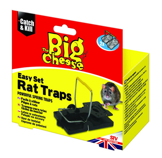 The Big Cheese Easy Set Rat Trap Twin-Pack - Instant Kill Rat Killer
