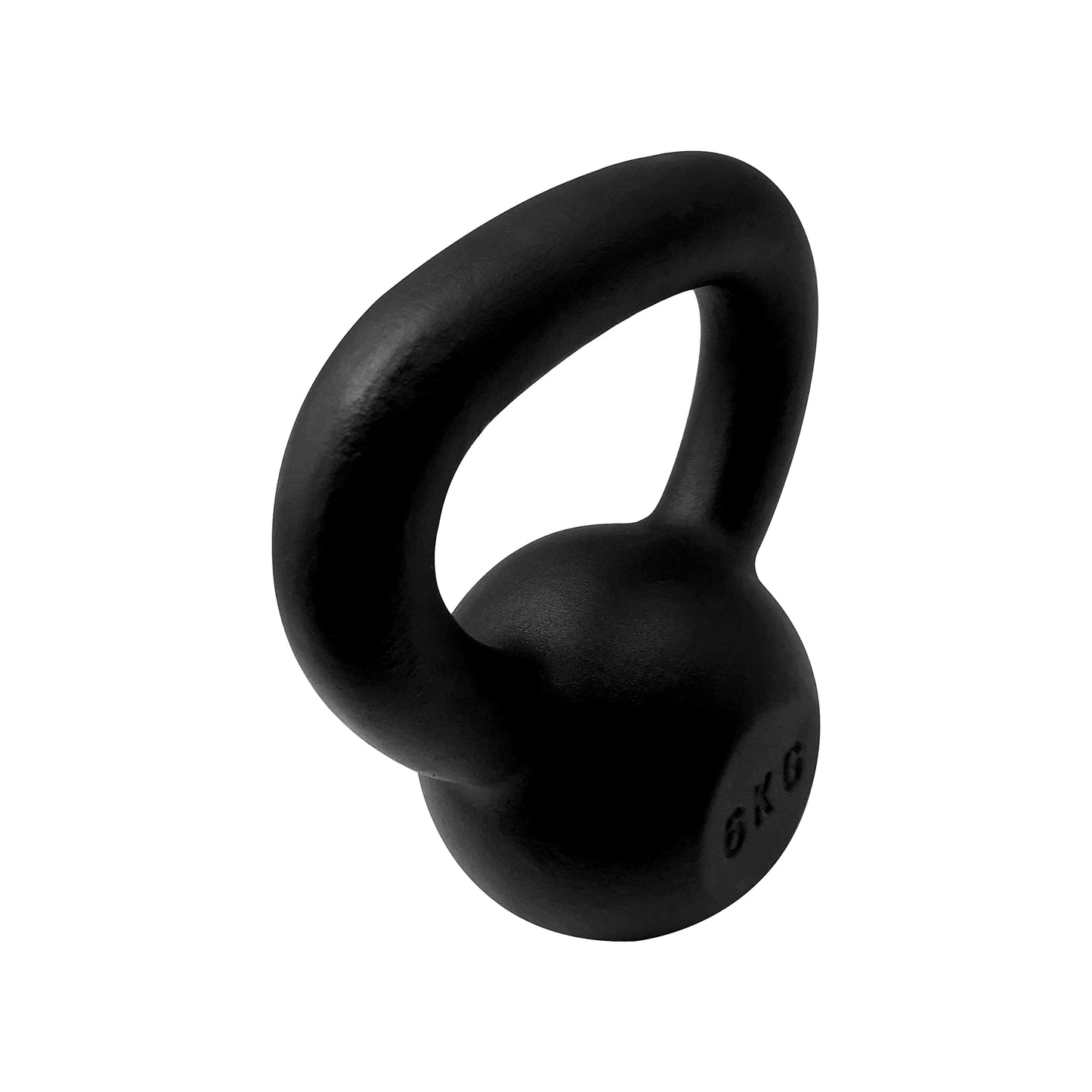 Traditional 6 kg Kettlebell Cast Iron Black Weight Training Tool in Black