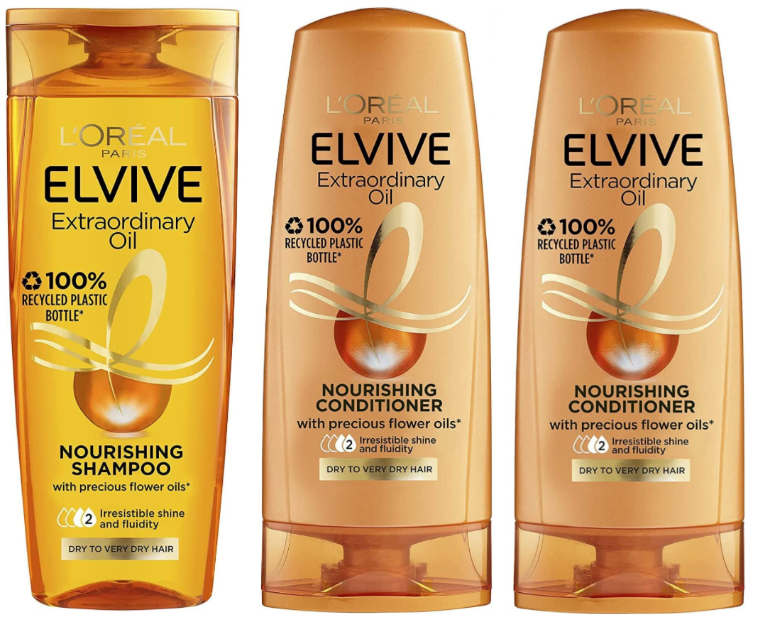 L'Oreal Elvive Extraordinary Oil Shampoo & Conditioner Set 