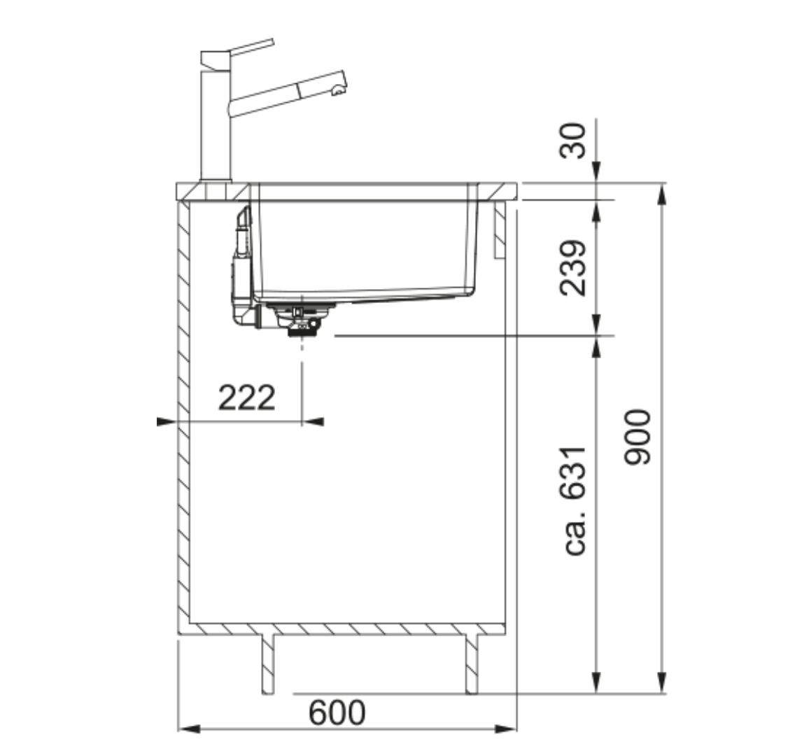 Franke Maris MRX 110-45 Stainless Steel Flush-Mount Rectangular Sink