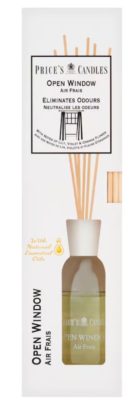 Price's Candles Open Window Reed Diffuser Refill, Long-Lasting & Eliminates Odours