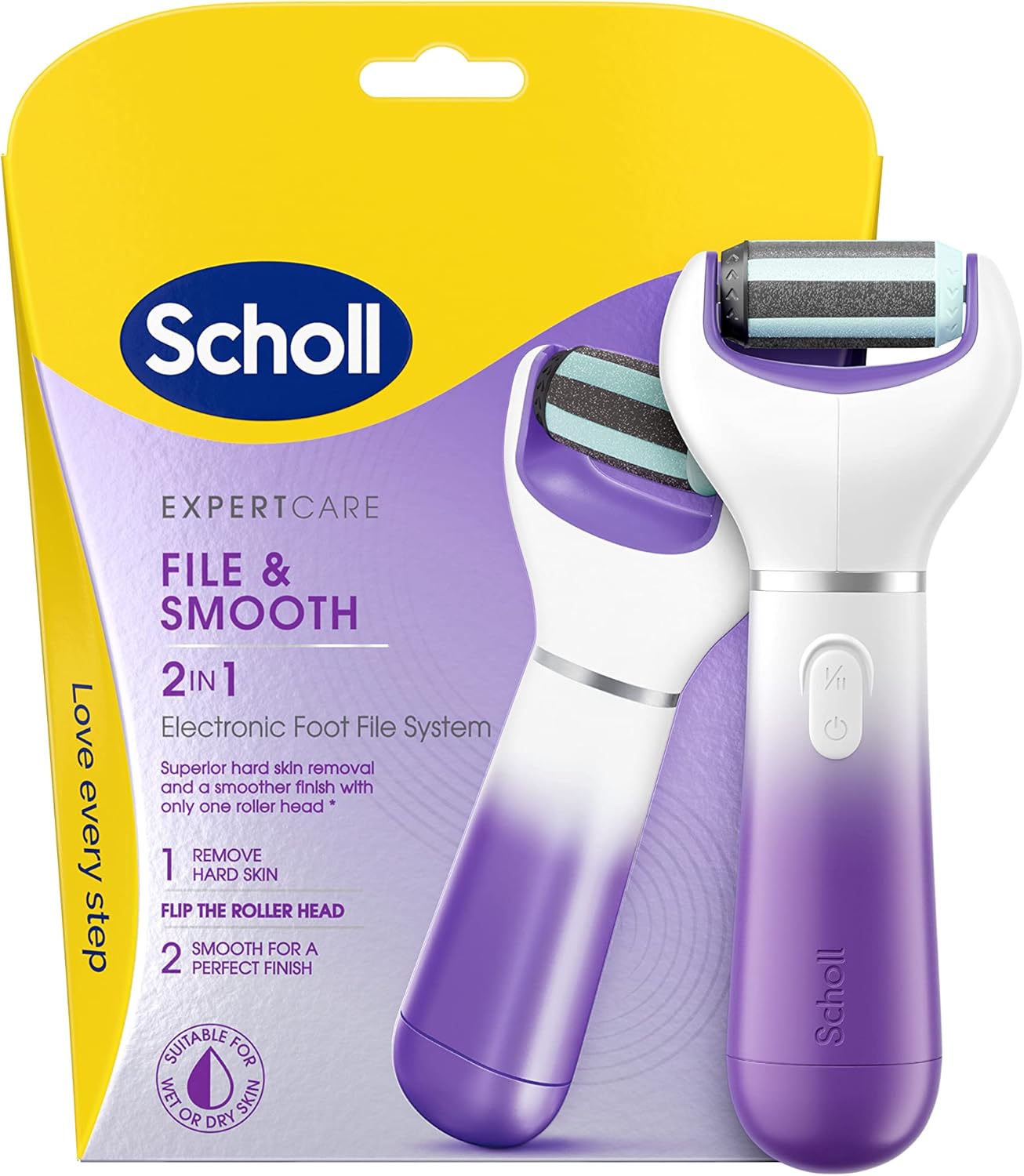 Scholl ExpertCare 2-in-1 File & Smooth Electric Foot File