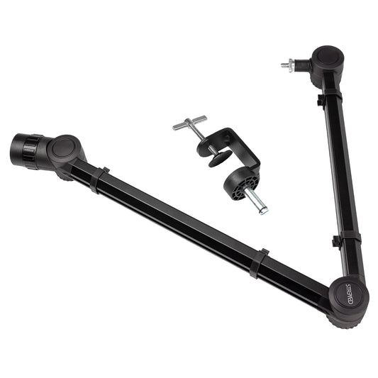 RockJam Premium Tube-Style Microphone Stand Boom Arm with Desktop Clamp