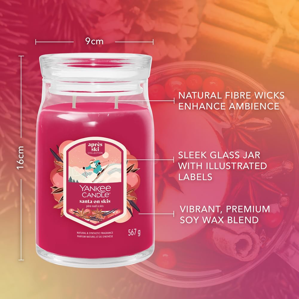 Yankee Candle Signature Large Scented Jar Candle - Santa On Skis 
