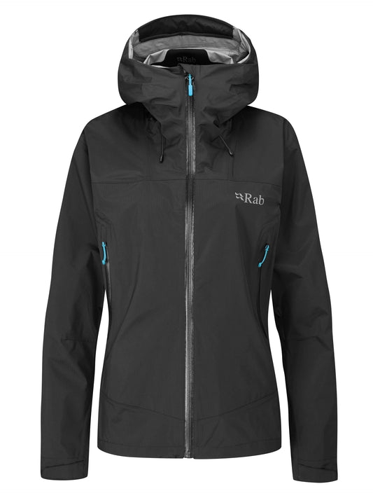 Rab Women's Downpour Plus 2.0 Waterproof Jacket - Black - 08
