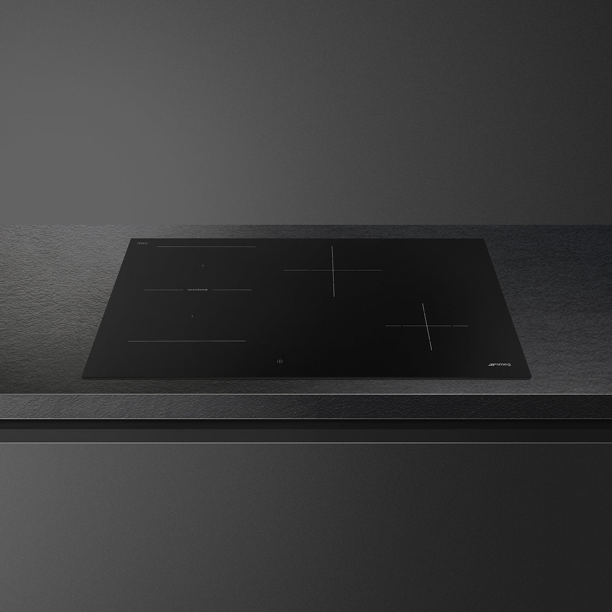 Induction Hob 80cm with 4 Heating Zones by Smeg - Black, Universal - SI1M4844D