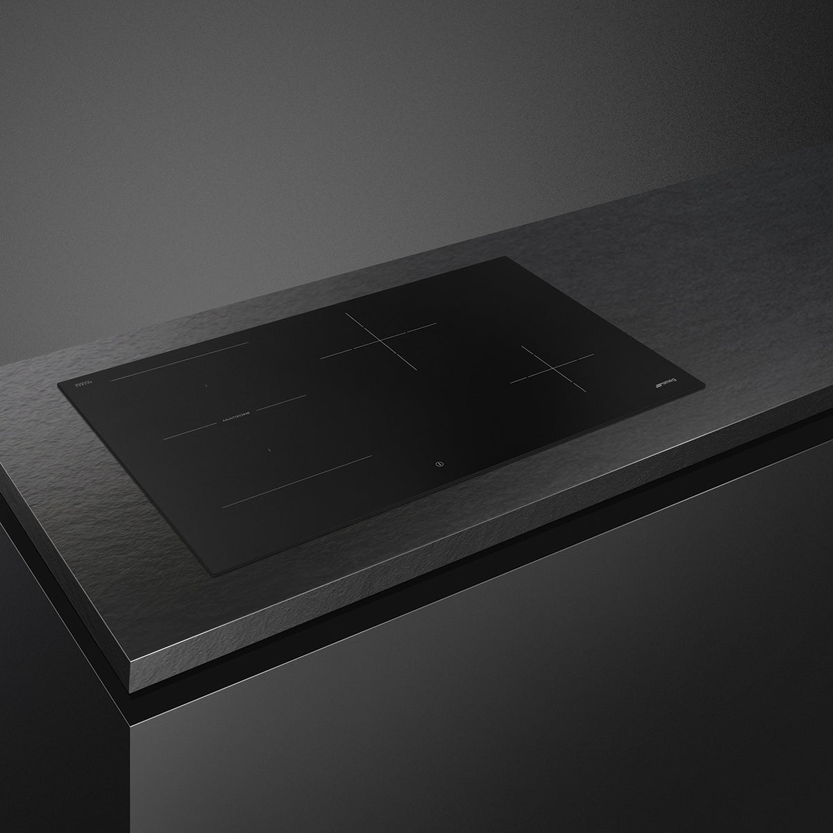 Induction Hob 80cm with 4 Heating Zones by Smeg - Black, Universal - SI1M4844D