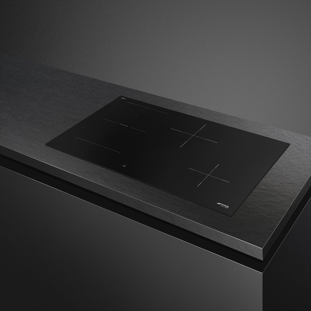 Induction Hob 80cm with 4 Heating Zones by Smeg - Black, Universal - SI1M4844D