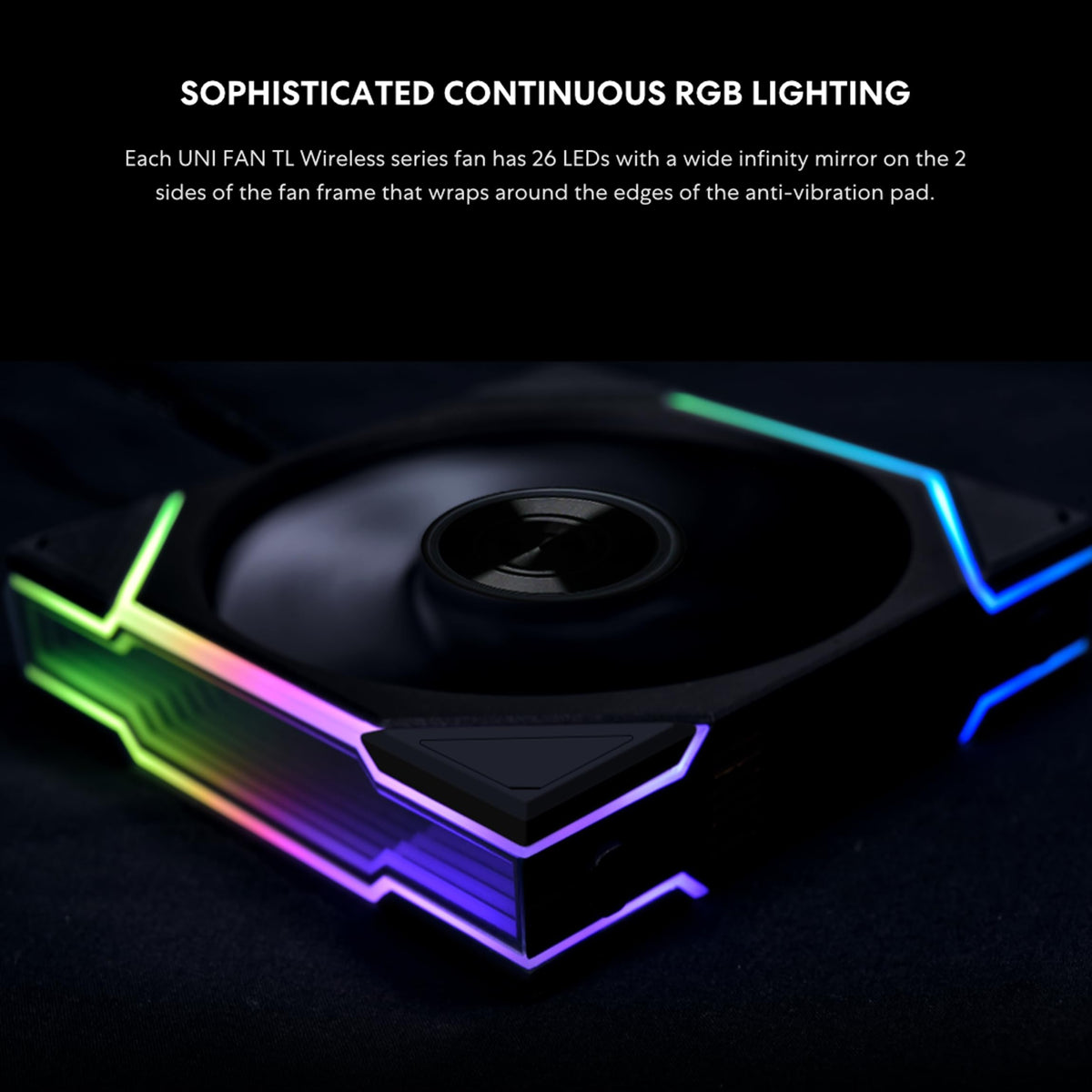 Lian Li UNI Fan TL 120 Wireless Triple Pack Black Controller