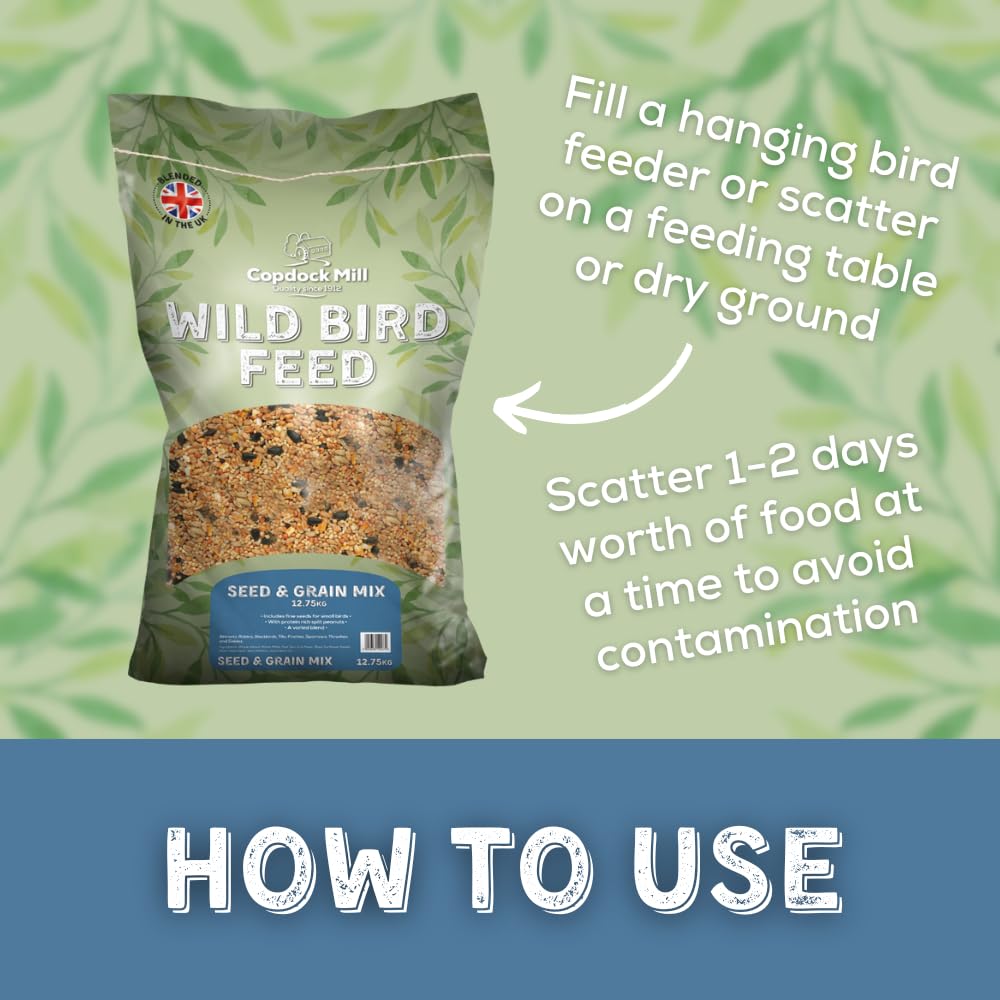 Copdock Mill Wild Bird Seed Mix 3.8kg Tub - Natural All Year Food
