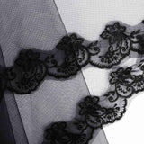 Acenail Black Veil Brides Wedding Long Pearl Lace Bridal Veil