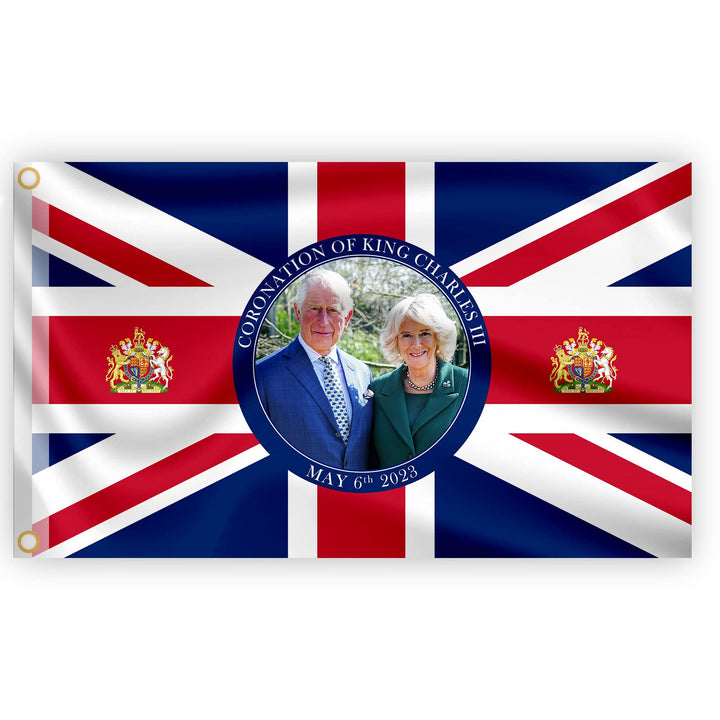 5x3ft Union Jack King Charles III Coronation Flag