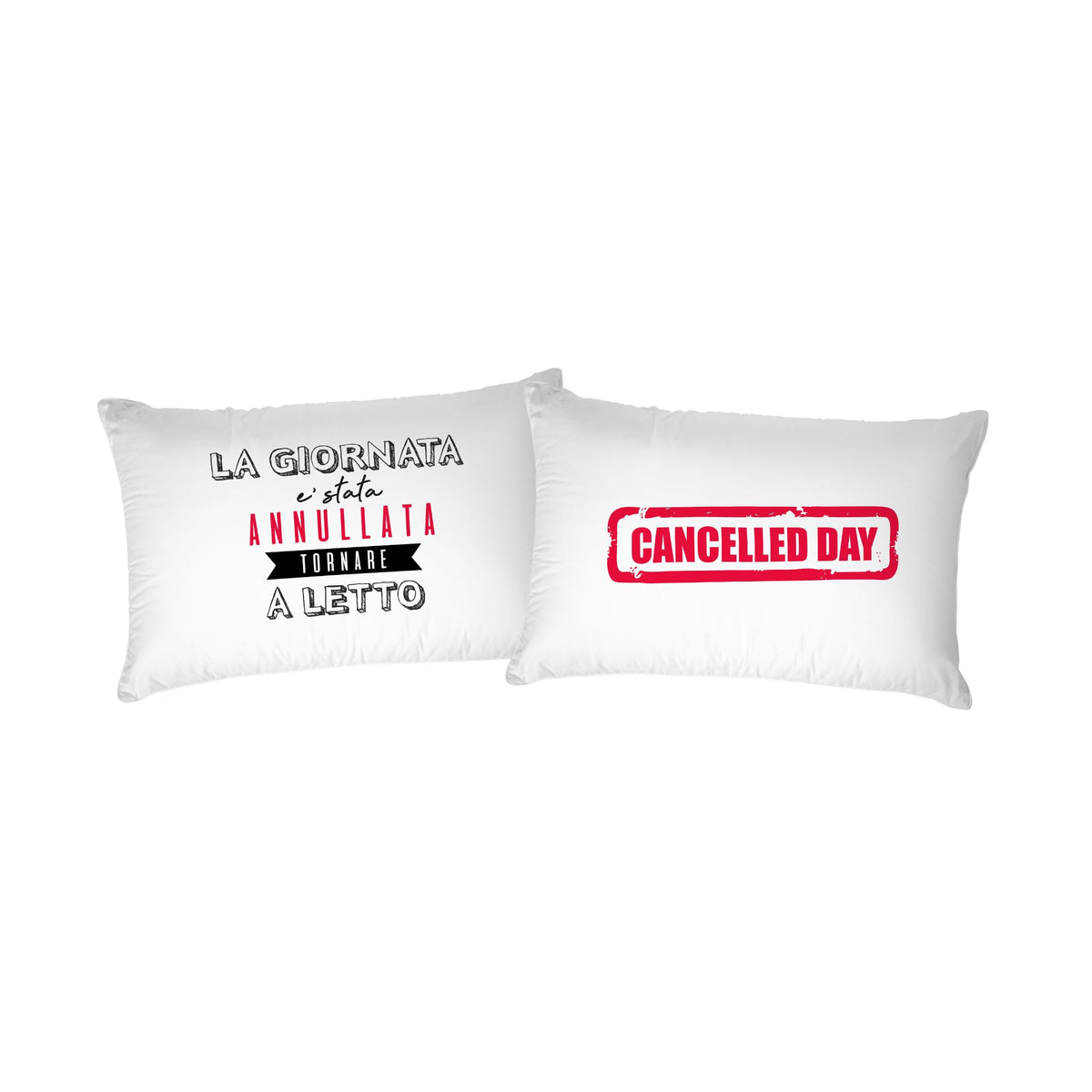 Italian Bed Linen Pair Pillowcases 100% Cotton Digital Print PR-42