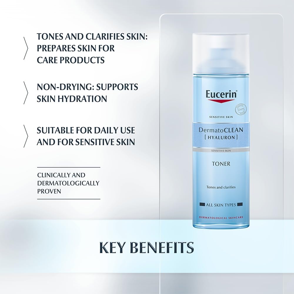 Eucerin DermatoCLEAN Hyaluron Tonic Lotion 200ml - Clarifying Face Toner