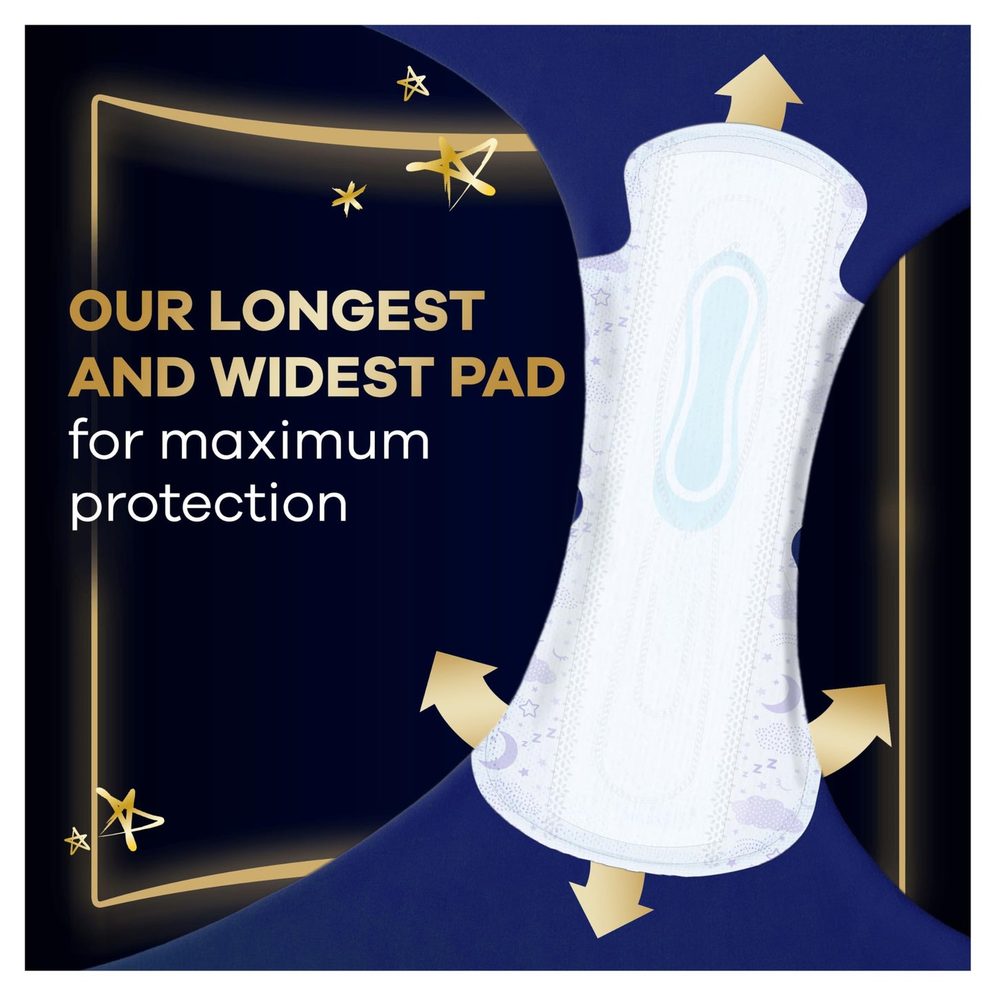 Always Ultra Sanitary Towels Secure Ultimate Night Size 6 Wings 48 Pads