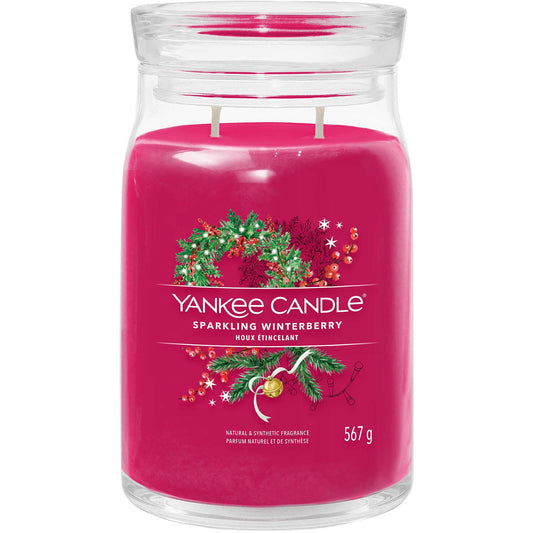 Yankee Candle Signature Large Scented Jar Candle - Sparkling Winterberry