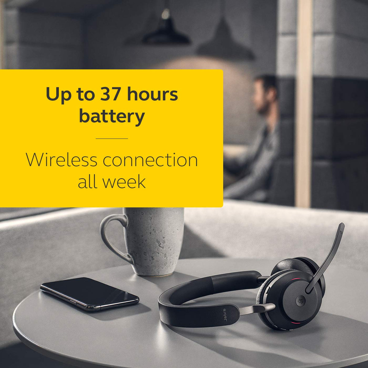 Jabra Evolve2 65 Wireless Noise Cancelling Headset – Black