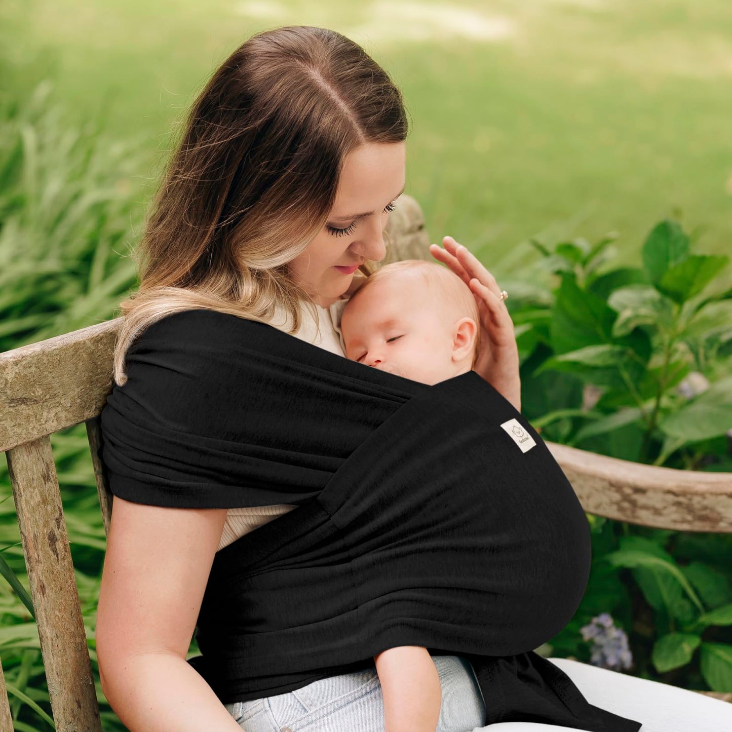 Black D-Lite Baby Wrap Carrier Sling - Newborn to Toddler