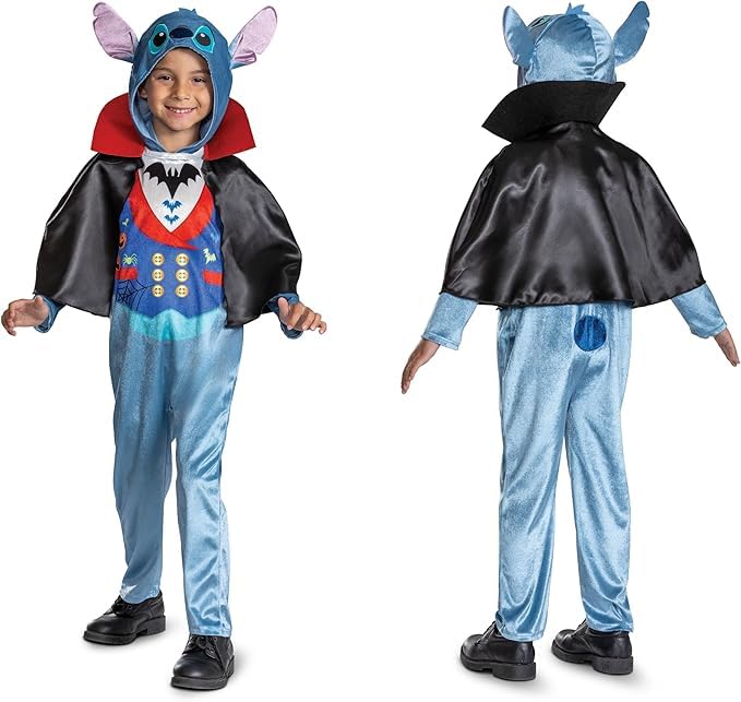 Disney Lilo & Stitch Vampire Stitch Fancy Dress Costume Kids Unisex