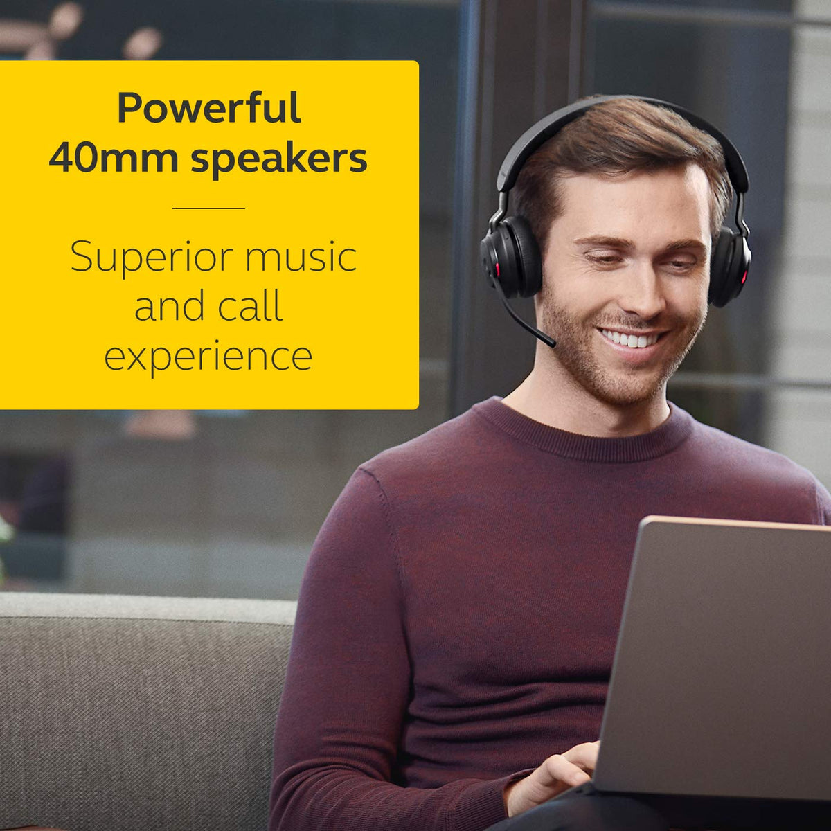 Jabra Evolve2 65 Wireless Noise Cancelling Headset – Black