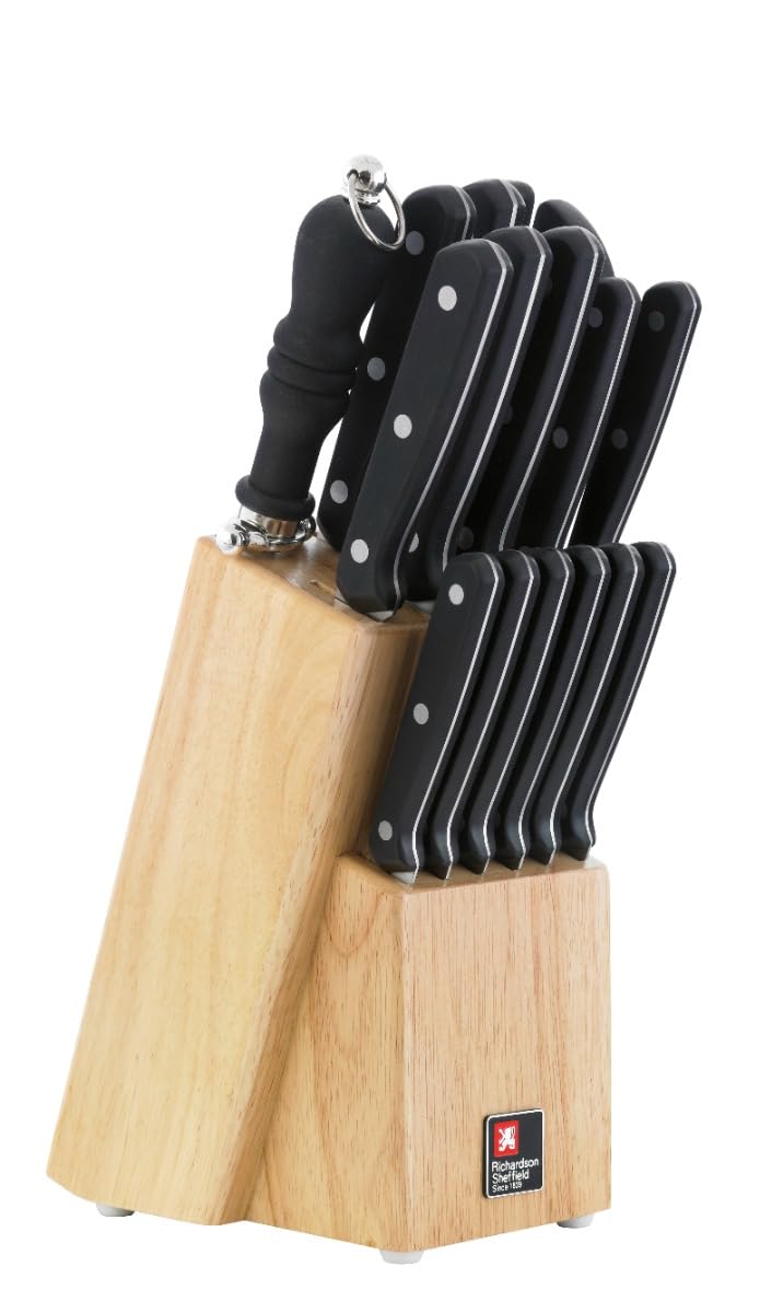 Richardson Sheffield Cucina 15 Piece Kitchen Knife Set with Block
