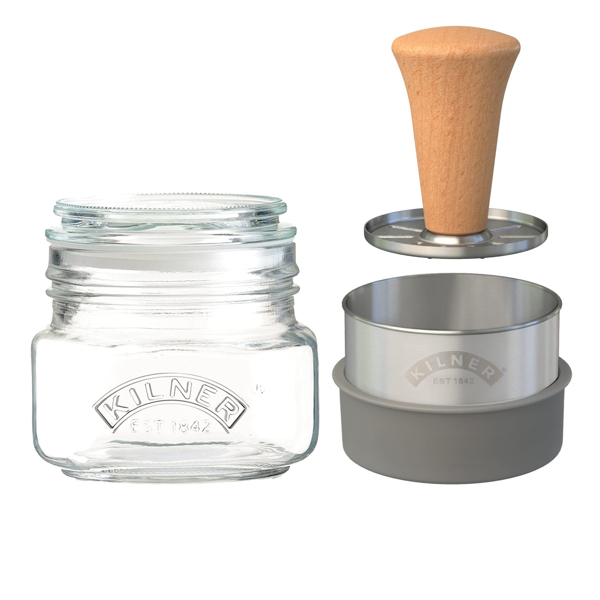 Kilner Mash & Store 500ml Glass Jar Set with Stainless Steel Tool