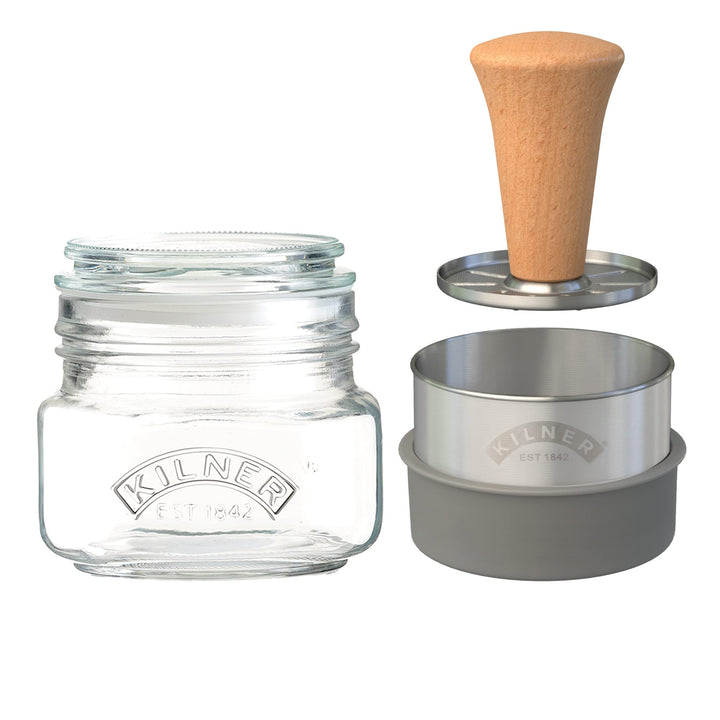Kilner Mash & Store 500ml Glass Jar Set with Stainless Steel Tool